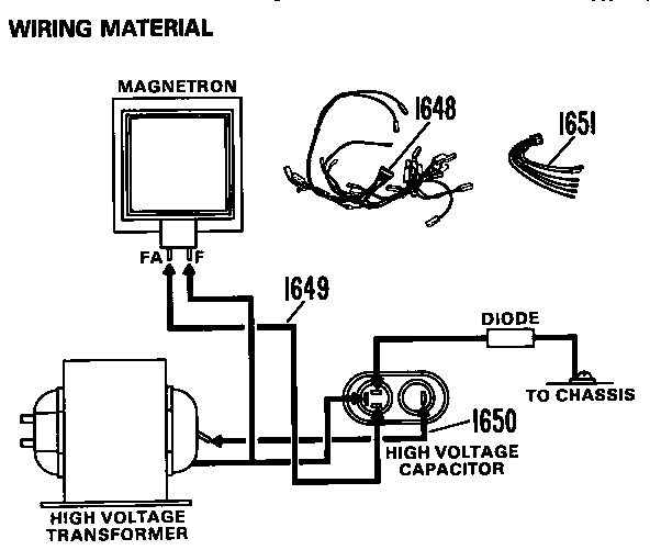 GE JE1445G01 wiring material diagram