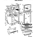 GE TBFP14SJBL cabinet parts diagram
