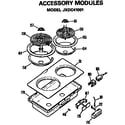 GE JXDL47001 accessory modules diagram