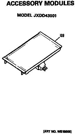 GE JP672B9K1 accessory modules diagram