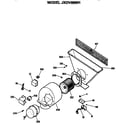 GE JXDV69901 blower diagram