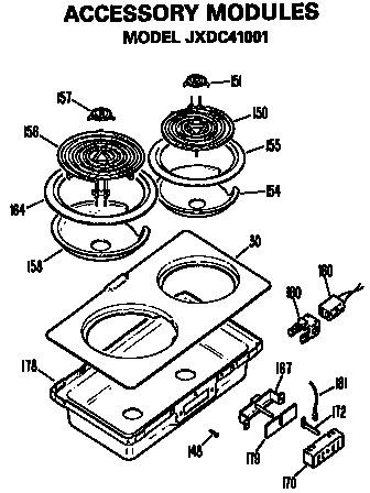 GE JP372B9K2 accessory modules diagram