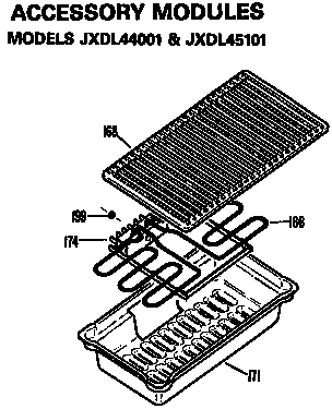 GE JP372B9K2 accessory modules diagram
