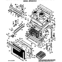 GE JBP22G*J2 main body/cooktop/controls diagram