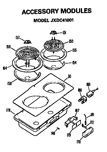GE JP373B1K1 accessory modules diagram