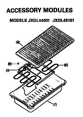 GE JP373B1K1 accessory modules diagram