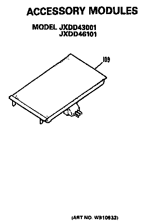 GE JP373B1K1 accessory modules diagram