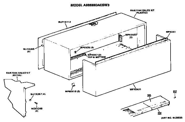 GE A3B589DGAL1Y cabinet diagram