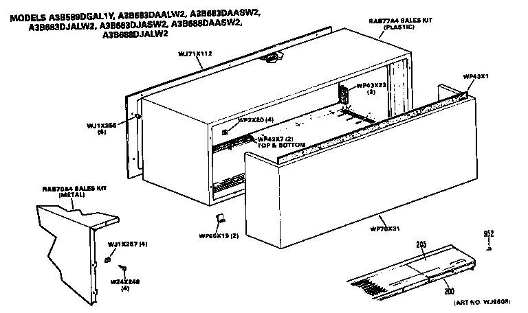 GE A3B589DGAL1Y cabinet diagram