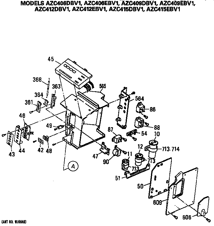 GE AZC415DBV1 control box diagram