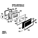 GE JGSC07GEJ1 door assembly diagram