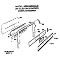 GE JGBS16GEJ1 backsplash assembly diagram