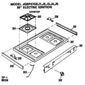 GE JGBP27GEJ5 cooktop diagram