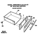 GE JGBP27GEJ5 broiler assembly diagram