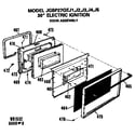 GE JGBP27GEJ5 door assembly diagram