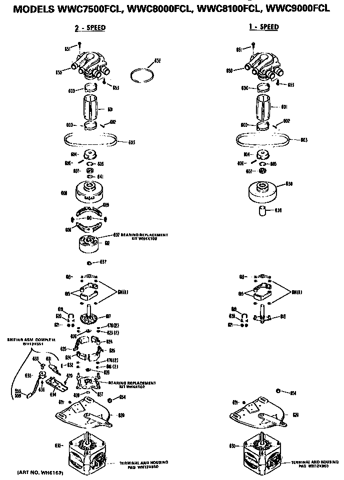 GE WWC7500FCL 1 ans 2 speed motor diagram