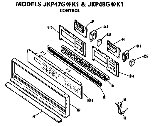 GE JKP48G*K1 control diagram
