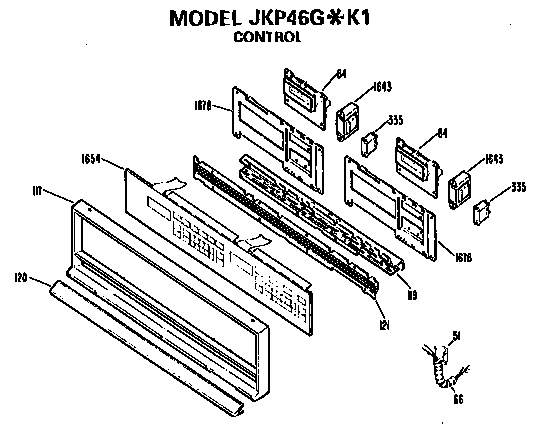 GE JKP46G*K1 control diagram