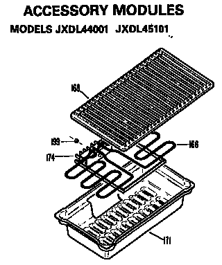 GE JP372B9K3 accessory modules diagram