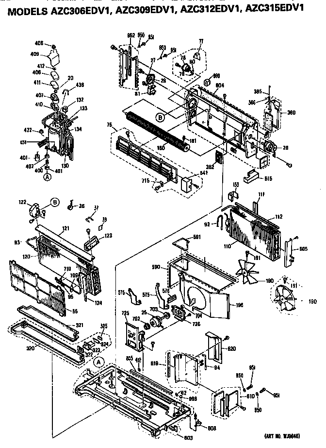 GE AZC315EDV1 chassis diagram