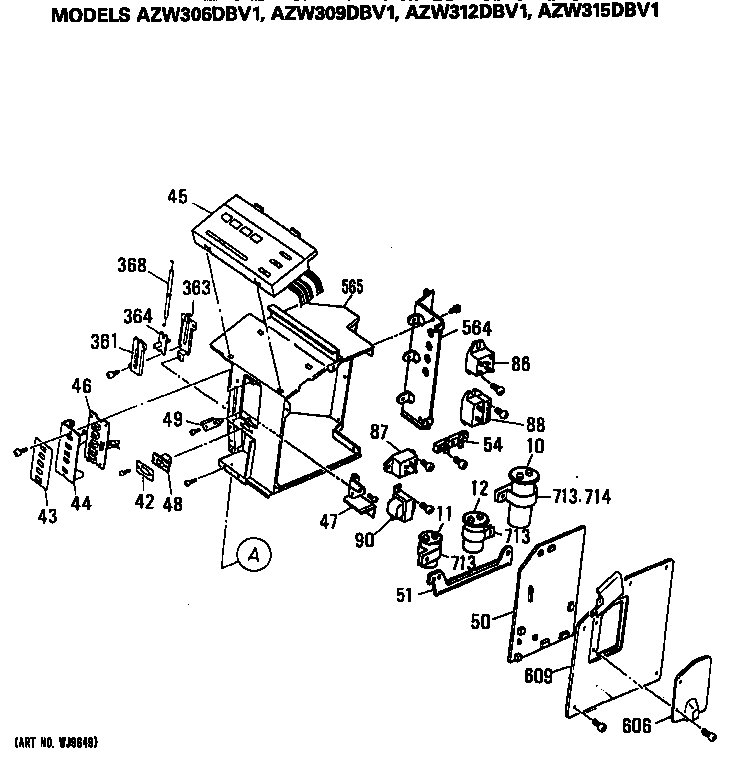 GE AZW306DBV1 control box diagram