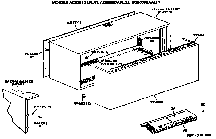 GE ACB568DAALQ1 cabinet (acb968dealr1, acb568daalq1, acb668daalt1) diagram