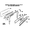 GE JGBC17GEJ1 backsplash assembly diagram