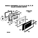 GE JGHC56GEJ5 door assembly diagram
