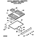 GE JGBS15PK3 cooktop diagram