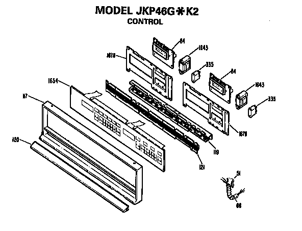 GE JKP46G*K2 control diagram