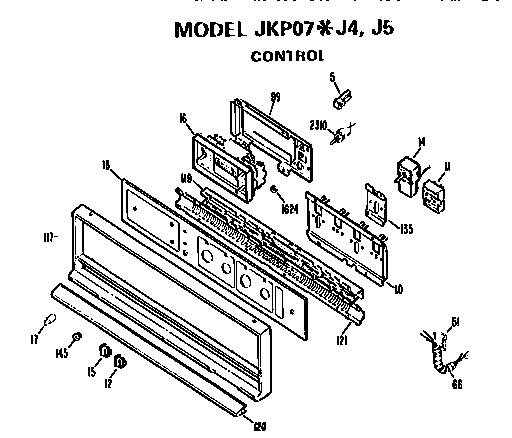 GE JKP07J5 control diagram