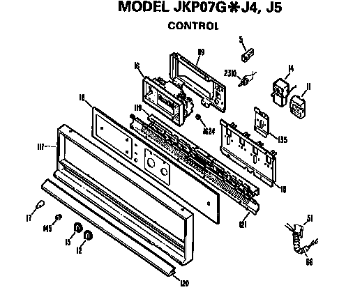 GE JKP07GJ4 control diagram