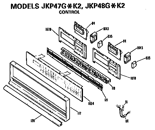 GE JKP47G*K2 control diagram