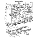 GE TBX19ZKBR cabinet parts diagram