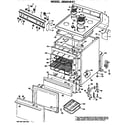 GE JBS03K1 main body/cooktop/controls diagram