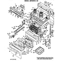 GE JBP26K2 main body/cooktop/controls diagram