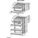 GE TB15SKBLWH doors diagram