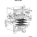 GE TB13SKBR cabinet parts diagram