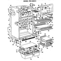GE TBX24ZKCR cabinet parts diagram