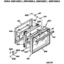 GE JGRC16GEL2 door assembly diagram
