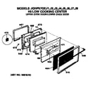 GE JGHP57GEJ2 upper oven door diagram