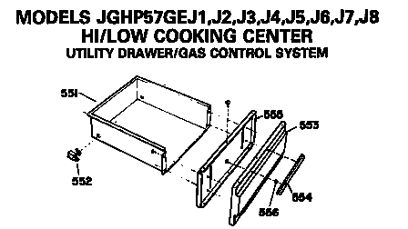 GE JGHP57GEJ2 broiler assembly diagram