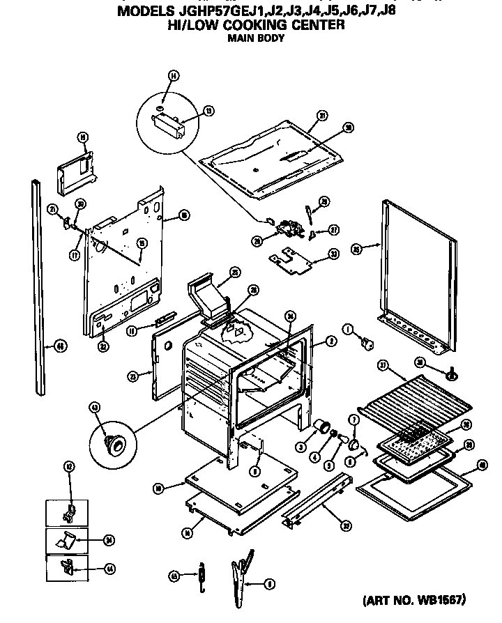 GE JGHP57GEJ2 main body diagram