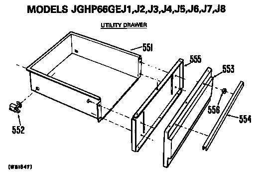 GE JGHP66GEJ3 broiler assembly diagram