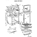 GE TBFP16SKBR cabinet parts diagram