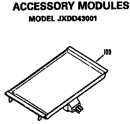 GE JP672B9K5 accessory modules diagram
