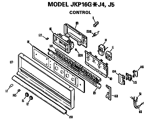 GE JKP16GJ4 control diagram