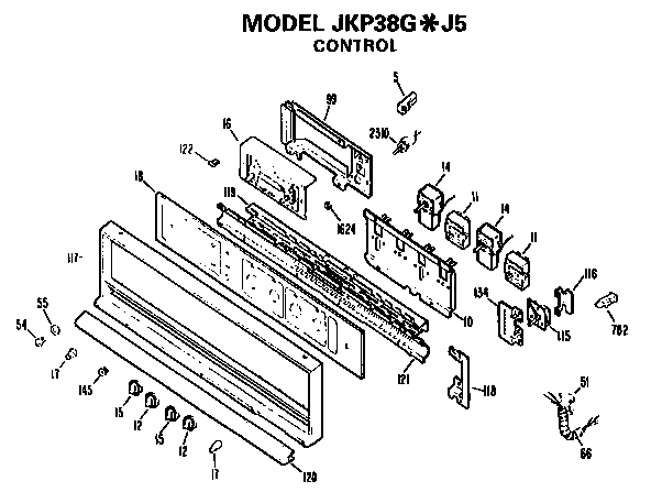 GE JKP38GJ5 control diagram