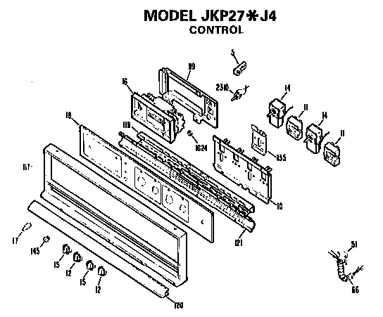GE JKP27J4 control diagram