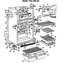 GE TBX18PKER cabinet parts diagram